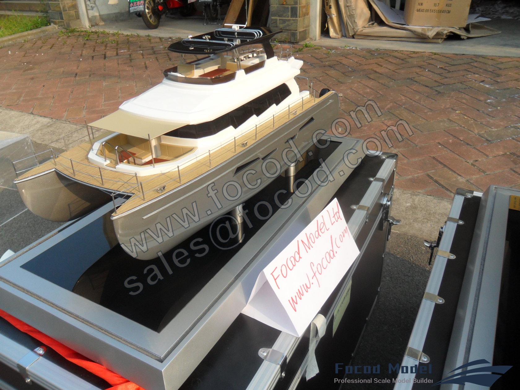 custom made model of  60ft catamaran yacht